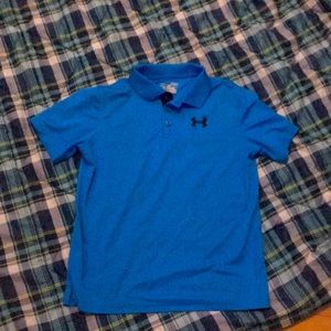 Boys 3 button under armor tee
